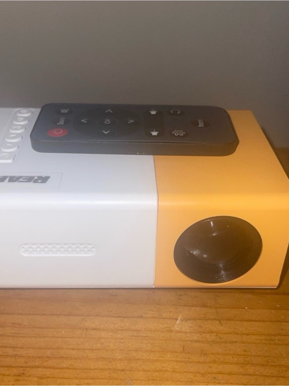 REAPP portable mini projector with remote